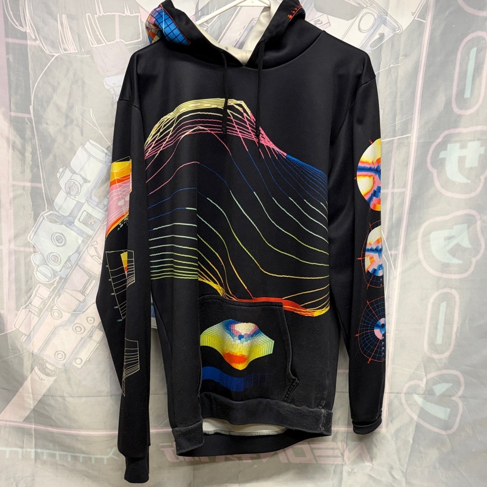 Black Graphic Men's Sweater